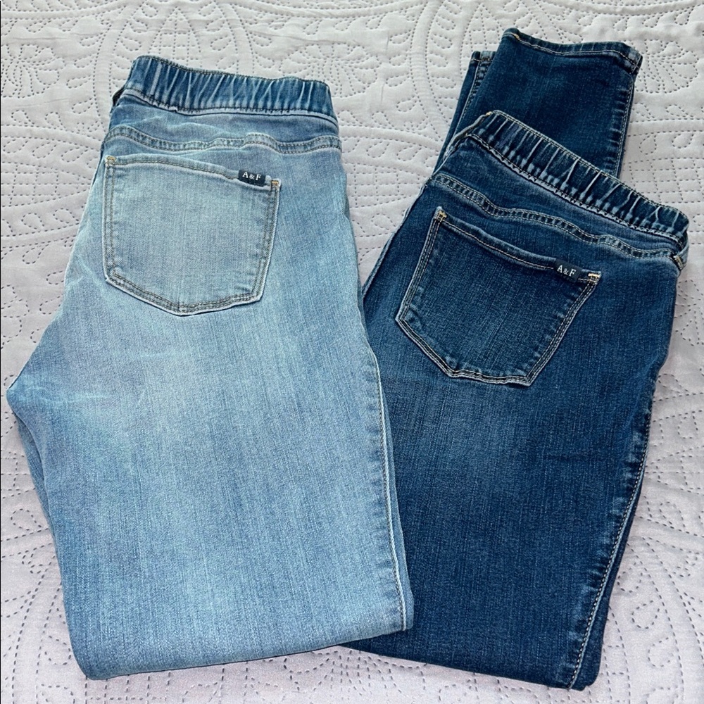 Abercrombie & Fitch kids Light and Dark Blue Jeggings